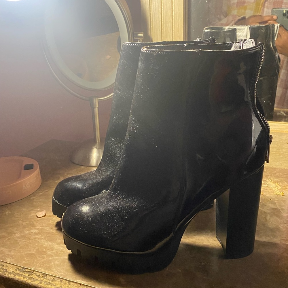 high heel ankle boots